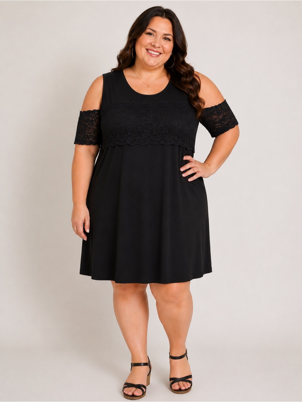 Hot Gal Black Top with Branded Neck Label